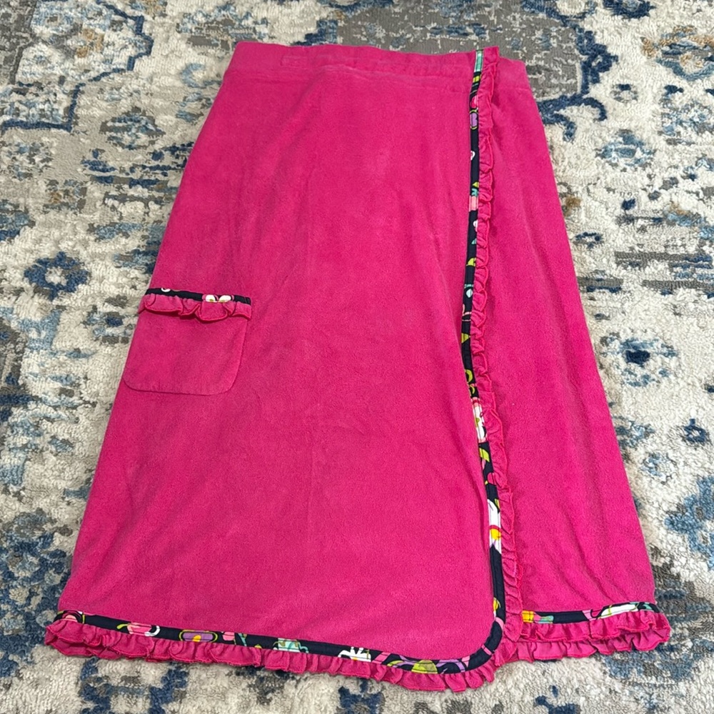Vera Bradley Bath towel wrap around with Velcro